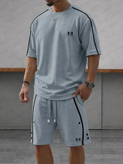 UA-Contrast-Knit Casual Sport Set